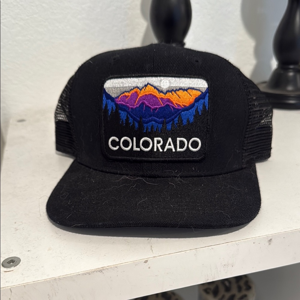 Black Colorado Trucker Hat